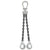 516 inch x 5 foot Domestic Adjustable 2 Leg Chain Sling w Crosby SelfLocking Hooks Grade 100 image 1 of 2