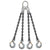 516 inch x 18 foot Domestic 4 Leg Chain Sling w Crosby Sling Hooks Grade 100 image 1 of 2
