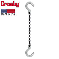 932 inch x 3 foot Domestic Single Leg Chain Sling w Crosby Foundry & Foundry Hooks Grade 100 image 2 of 2