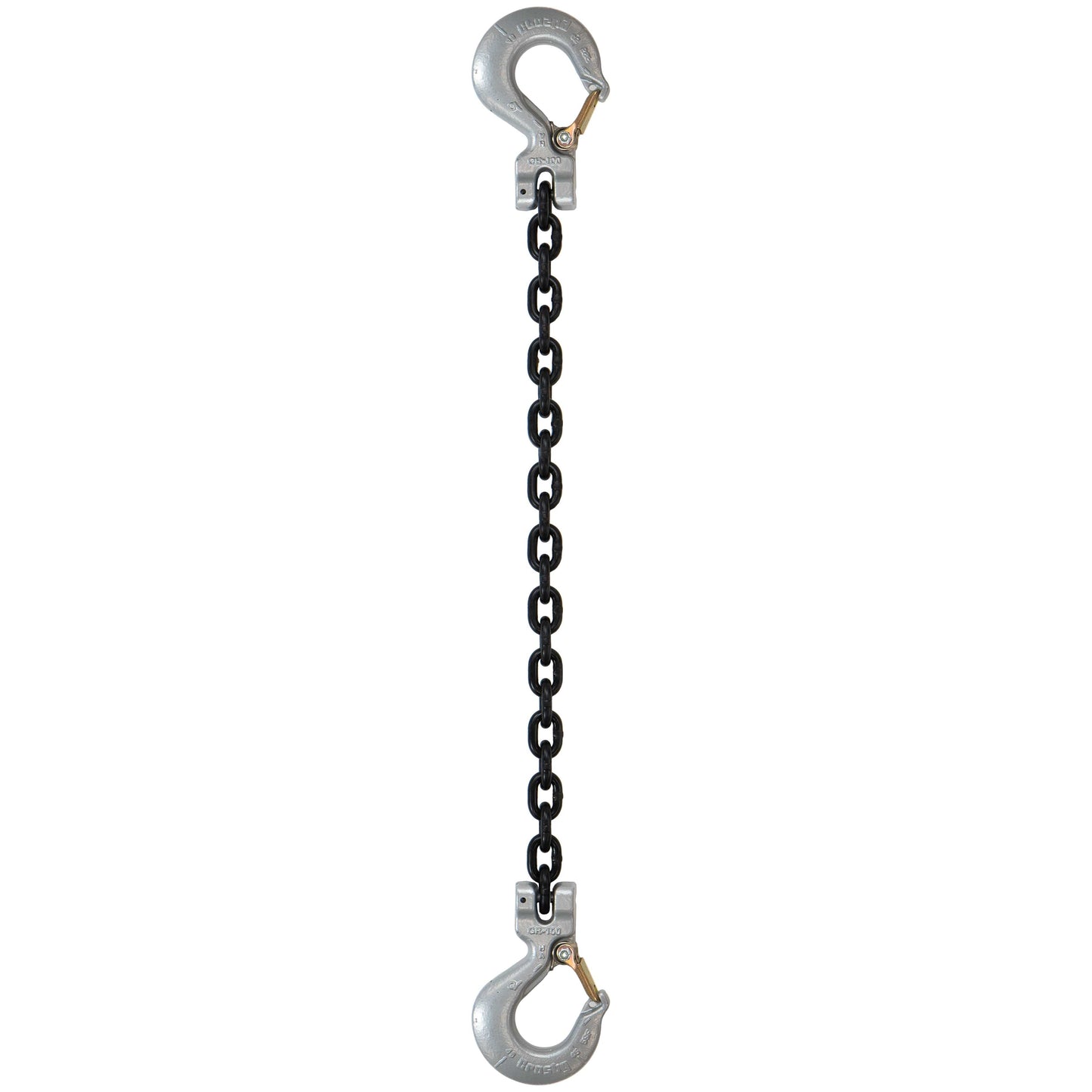 932 inch x 14 foot Domestic Single Leg Chain Sling w Crosby Sling & Sling Hooks Grade 100 image 1 of 2
