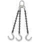 516 inch x 3 foot Domestic 3 Leg Chain Sling w Crosby Foundry Hooks Grade 100 image 1 of 2