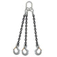 5/16" x 16' - Domestic 3 Leg Chain Sling w/ Crosby Sling Hooks - Grade 100