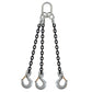 12 inch x 14 foot Domestic 3 Leg Chain Sling w Crosby Sling Hooks Grade 100 image 1 of 2
