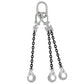12 inch x 20 foot Domestic Adjustable 3 Leg Chain Sling w Crosby SelfLocking Hooks Grade 100 image 1 of 2