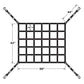 42 inch x 50 inch Extra Short Bed Truck Cargo Net with Cam Buckles & SHooks image 4 of 9