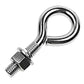 14 inch x 3 inch Stainless Steel Type 316 NonWelded Eye Bolt image 1 of 2