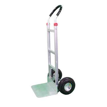 Aluminum Dolly Hand Truck w/ Solid Nose Plate & Pneumatic Wheels