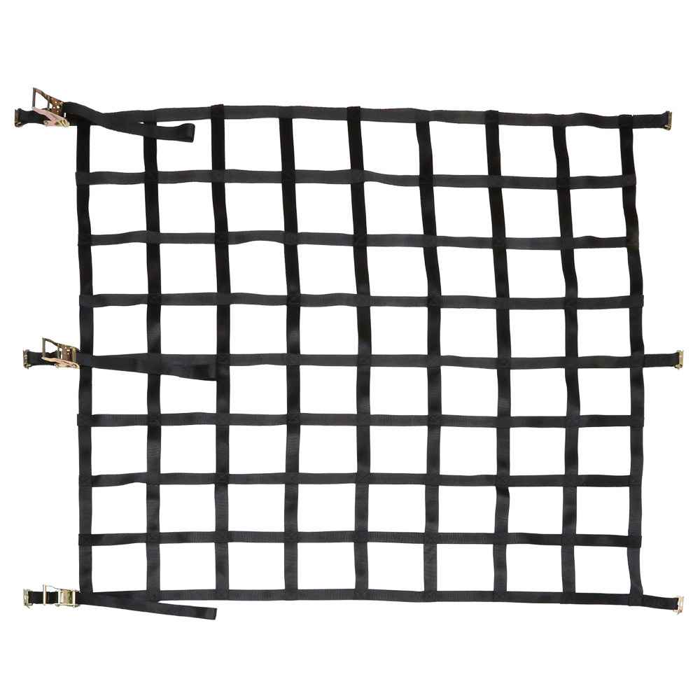 82x82 Heavy Duty Cargo Net with Ratchets and Spring E-Fittings