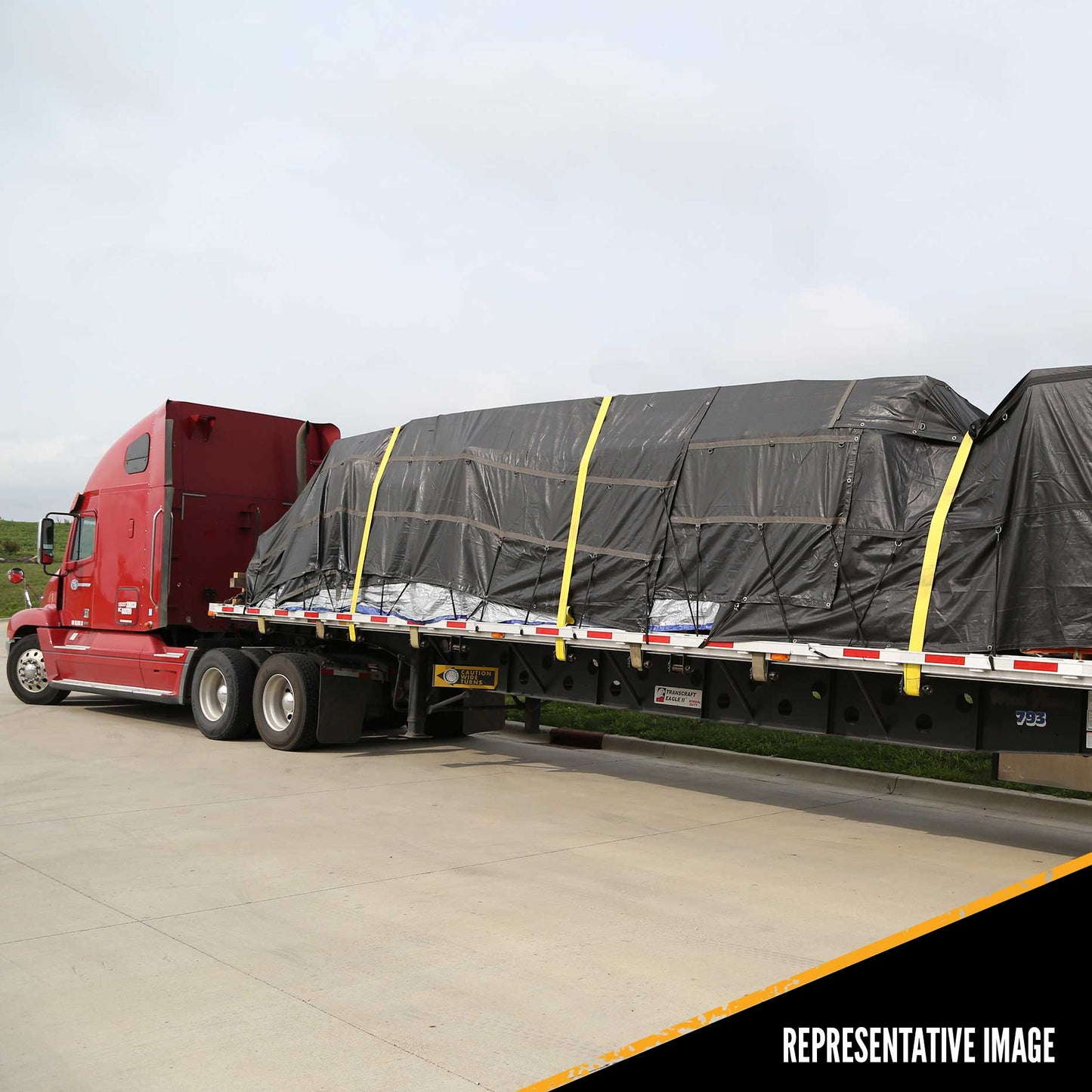 Heavy Duty Machinery Tarp 20 foot x 20 foot 18 oz Black Tarp image 9 of 9