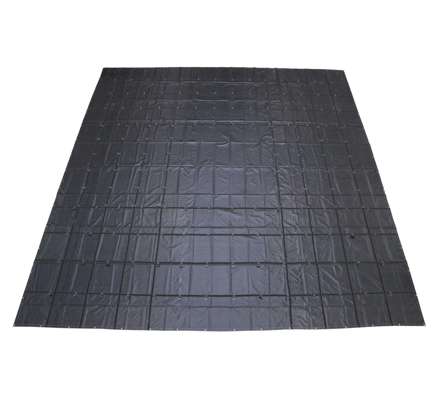 Heavy Duty Machinery Tarp 30 foot x 30 foot 18 oz Black Tarp image 1 of 9