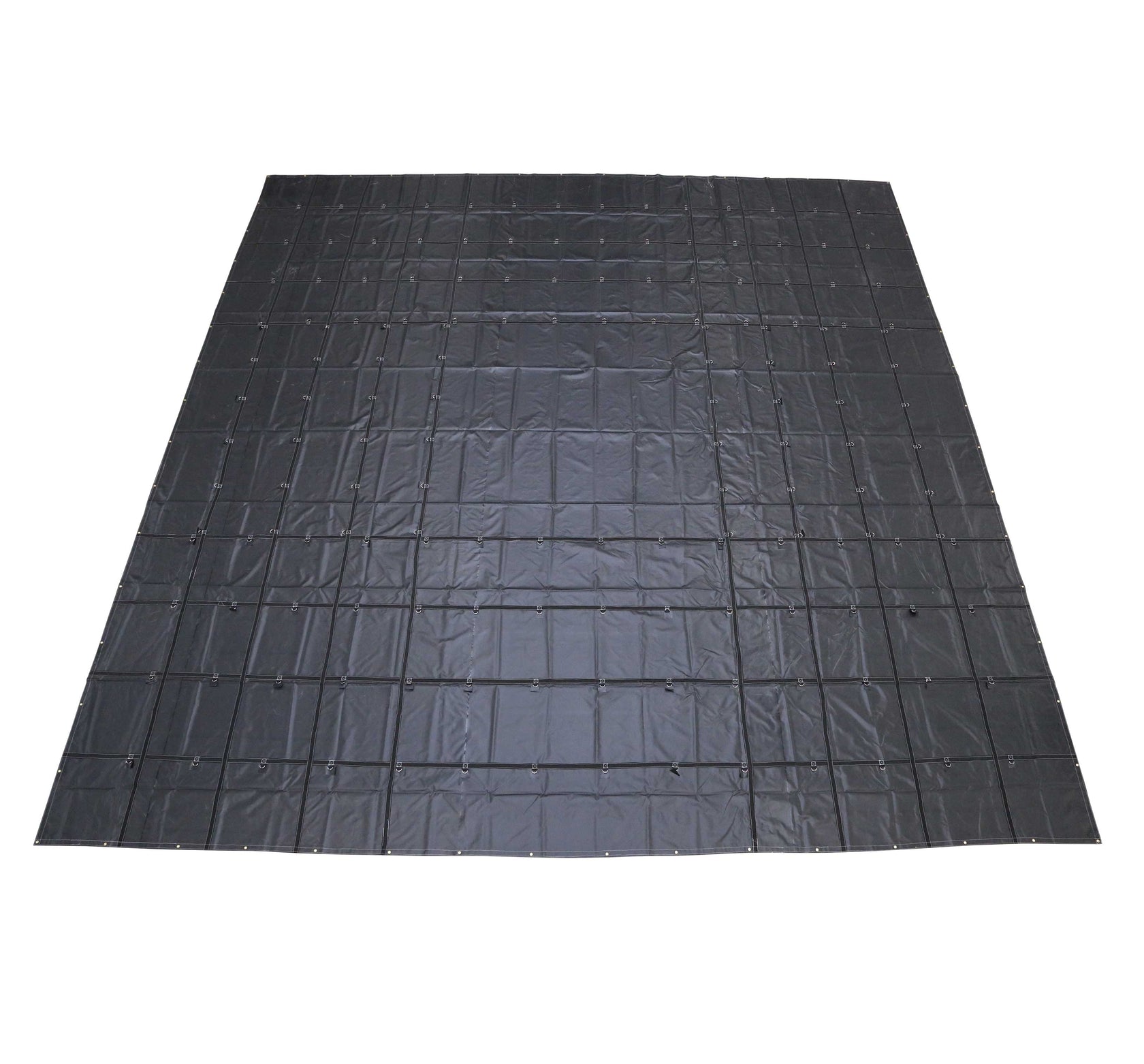 Heavy Duty Machinery Tarp 30' x 30' 18 oz. Black Tarp