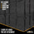 Heavy Duty Nose Tarp - 9.666' x 10.75' - 18 oz. Black Tarp