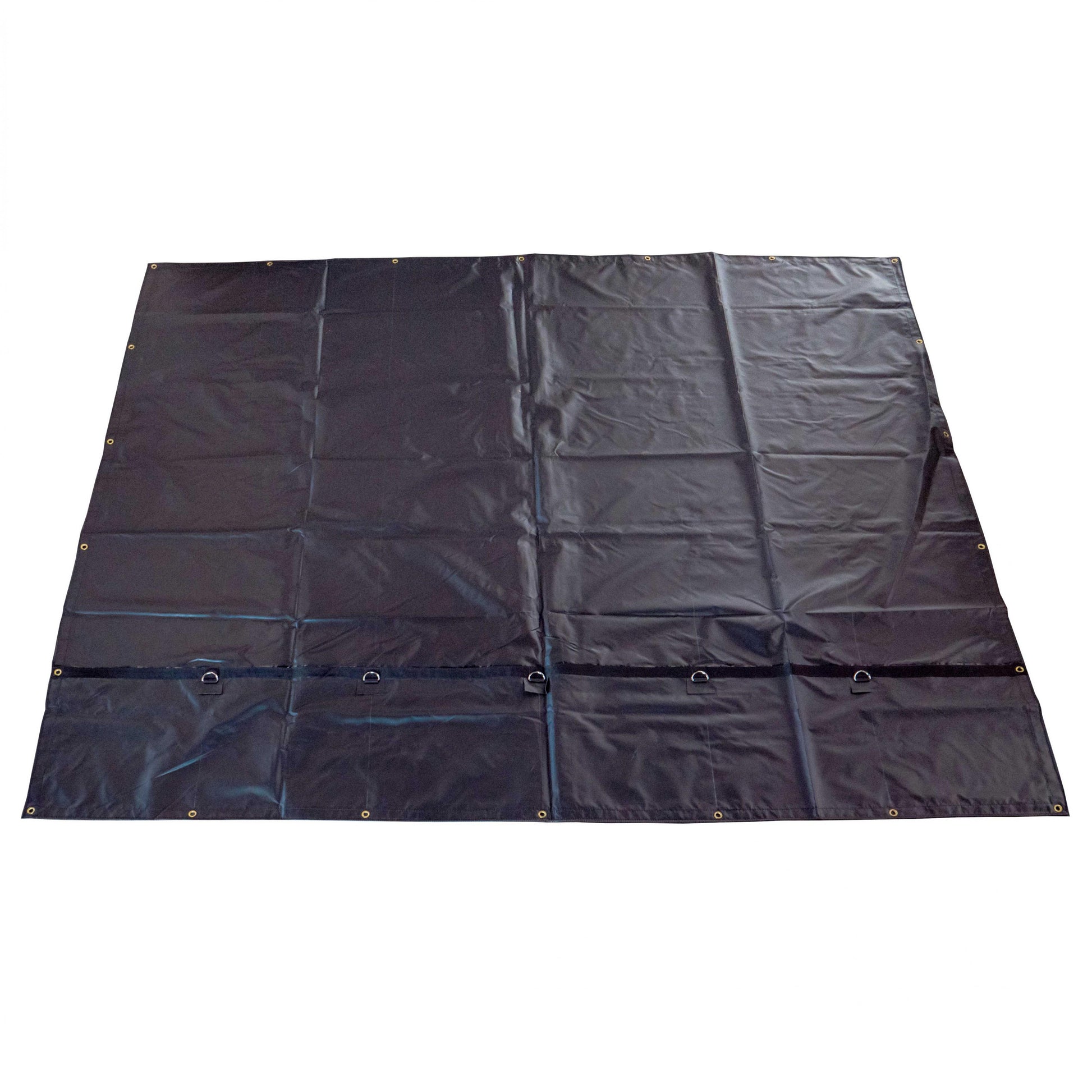 Heavy Duty Smoke Tarp 10 foot x 12 foot 18 oz Black Tarp image 1 of 9