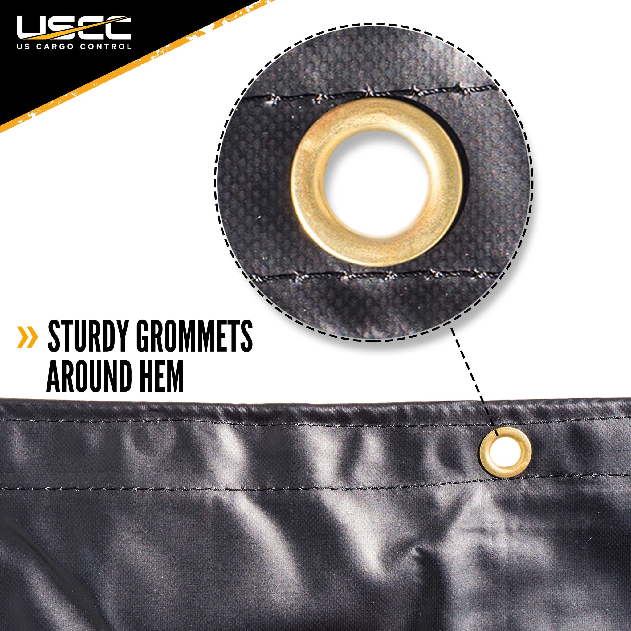 Heavy Duty Smoke Tarp 10' x 12' 18 oz. Black Tarp