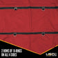 Heavy Duty Steel Tarp 16 foot x 27 foot (4 foot Drop4Sided) 18 oz Red Tarp image 3 of 9