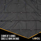 Heavy Duty Steel Tarp 24 foot x 18 foot (8 foot Drop) 18 oz Black Tarp image 3 of 9