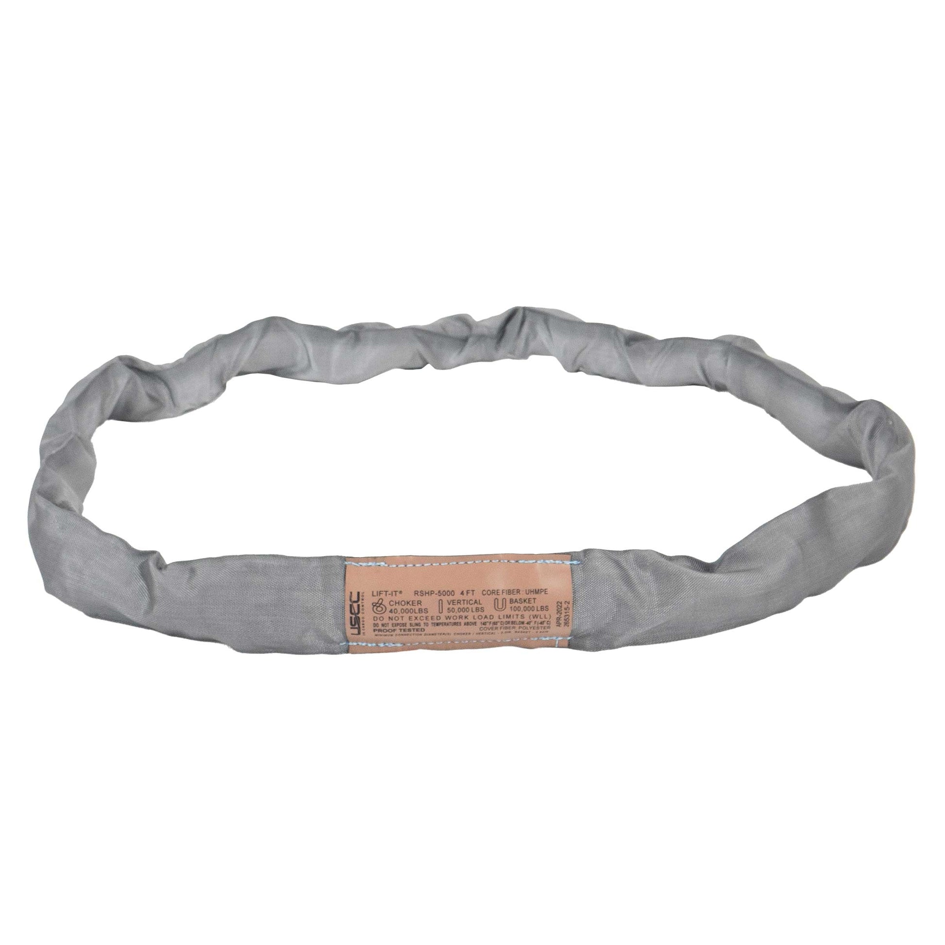 6' x 4" High Performance Round Sling | Vertical Cap: 70,000 lbs.