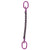 38 inch x 16 foot Single Leg Chain Sling w Oblong Master Links Grade 100 image 1 of 2