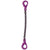 932 inch x 4 foot Single Leg Chain Sling w SelfLocking & SelfLocking Hooks Grade 100 image 1 of 2