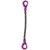 38 inch x 14 foot Single Leg Chain Sling w SelfLocking & SelfLocking Hooks Grade 100 image 1 of 2