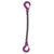 38 inch x 3 foot Single Leg Chain Sling w Sling & Sling Hooks Grade 100 image 1 of 2