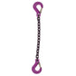 38 inch x 3 foot Single Leg Chain Sling w Sling & Sling Hooks Grade 100 image 1 of 2
