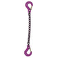 932 inch x 6 foot Single Leg Chain Sling w Sling & Sling Hooks Grade 100 image 1 of 2