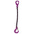 12 inch x 12 foot Single Leg Chain Sling w Sling & SelfLocking Hooks Grade 100 image 1 of 2