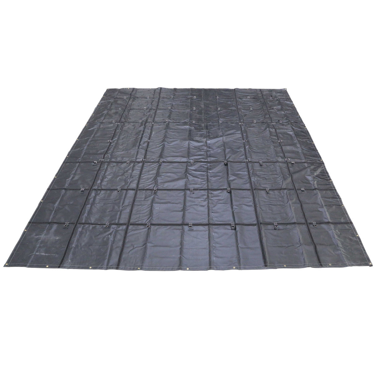 Lightweight Steel Tarp - 20' x 16' (6' Drop) - 14 oz. Black Tarp