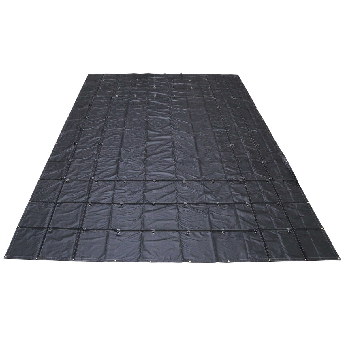 Lightweight Steel Tarp - 24' x 18' (8' Drop) - 14 oz. Black Tarp