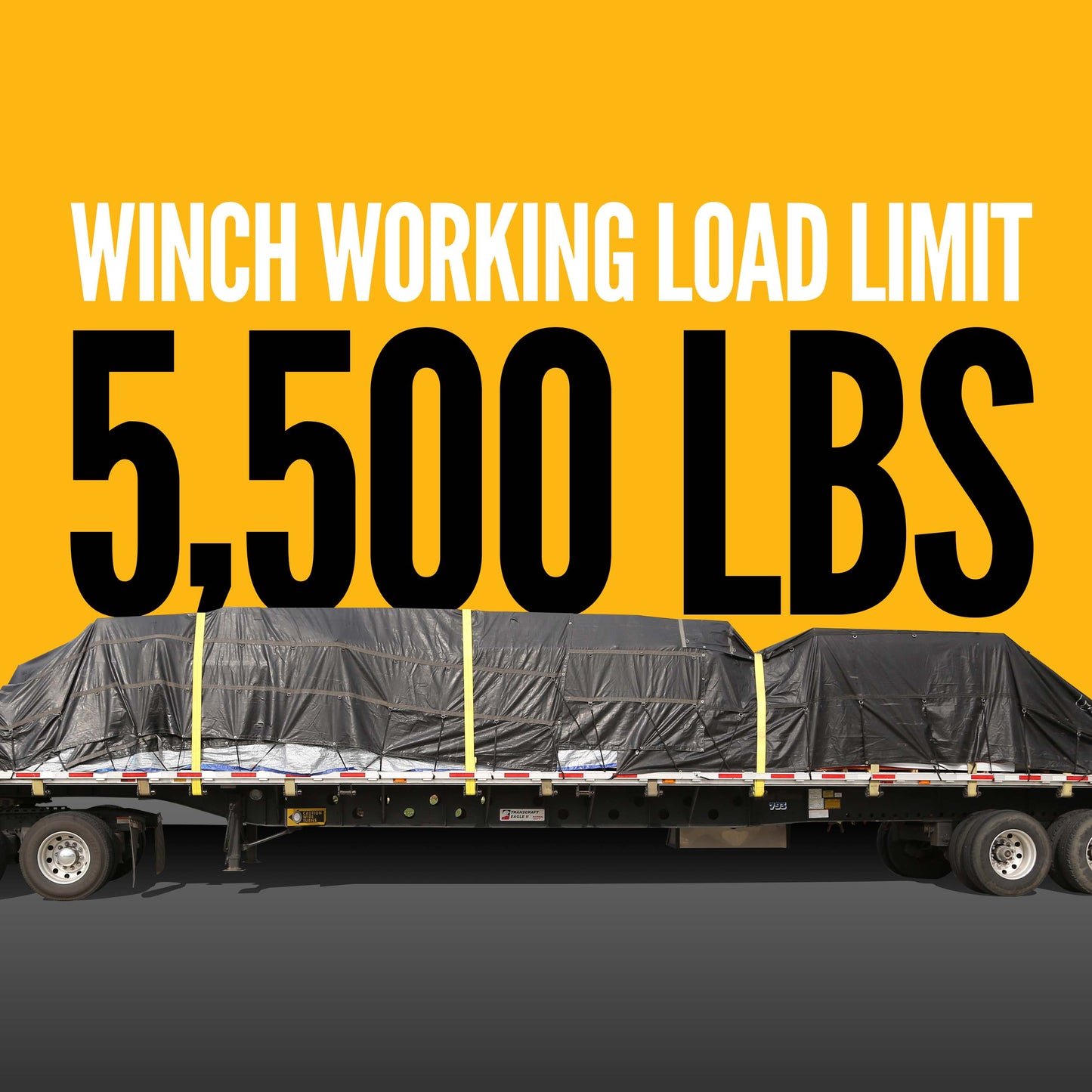 4" Low Profile Weld-On Truck Tie Down Winch (Side Mount)