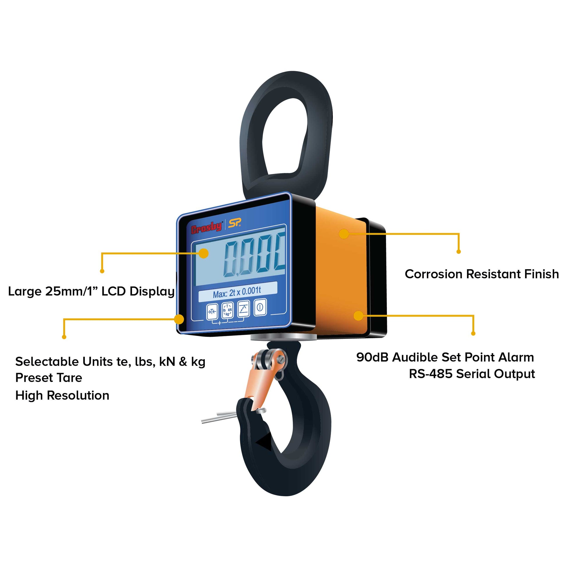 Miniweigher Plus Crane Scale Features