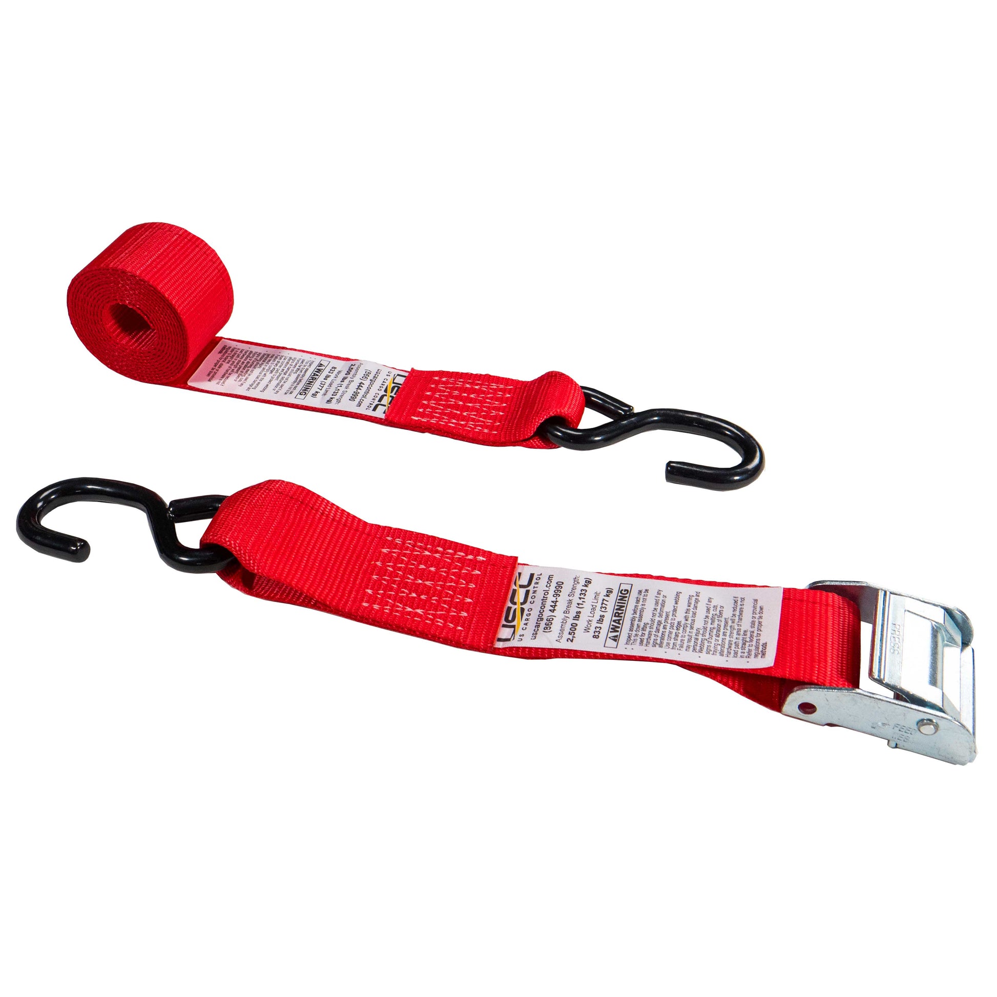 Motorcycle Cam Buckle Strap - 2 x 8' Cam Buckle Strap