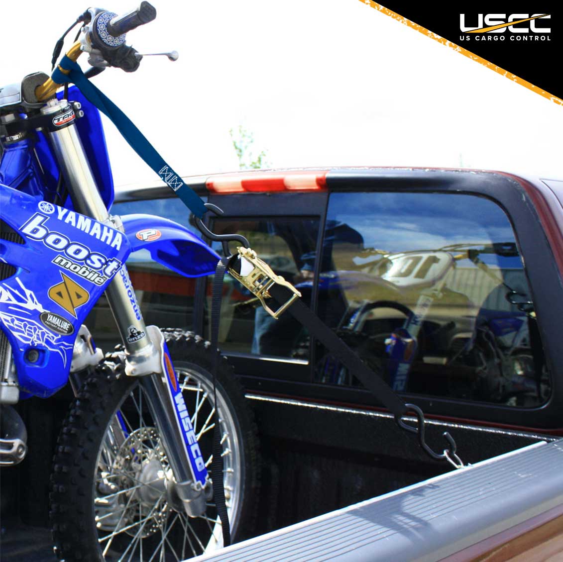 Motorcycle Handlebar Strap (Pair) Blue image 6 of 9