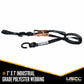 1 inch x 7 foot Motorcycle Ratchet Strap with Handlebar Strap & SHooks image 2 of 9