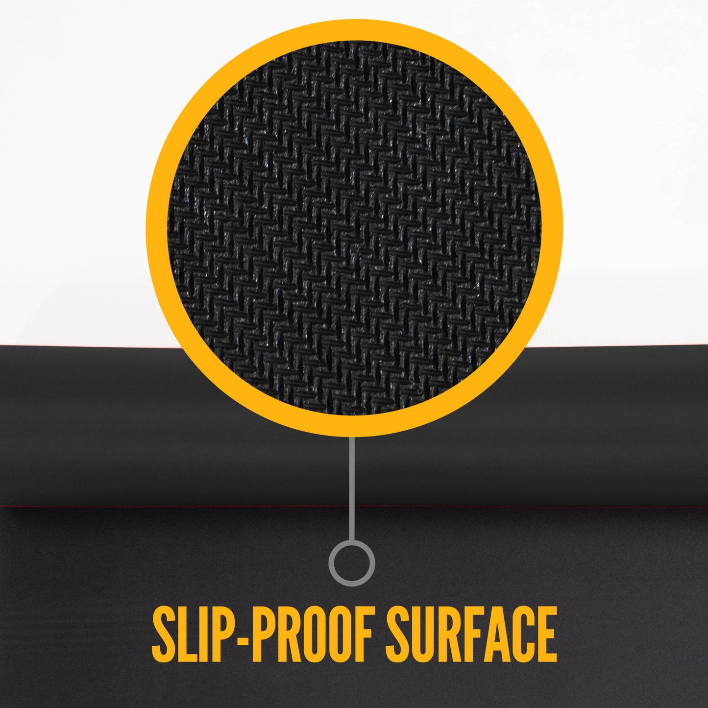 27" x 20' Neoprene Floor Runner - Black