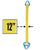 Nylon Lifting Sling Triangle Choker 12 inch x 12 foot 2ply image 2 of 2
