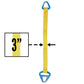 Nylon Lifting Sling Triangle Choker 3 inch x 16 foot 1ply image 2 of 2