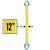 Nylon Lifting Sling Triangle 12 inch x 12 foot 2ply image 2 of 2