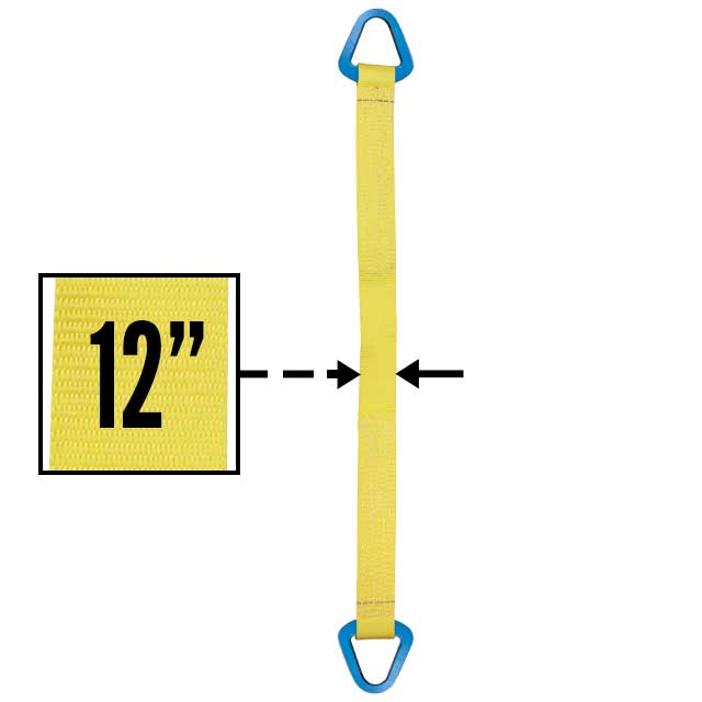 Nylon Lifting Sling Triangle 12 inch x 10 foot 2ply image 2 of 2