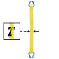 Nylon Lifting Sling Triangle 2 inch x 4 foot 1ply image 2 of 2