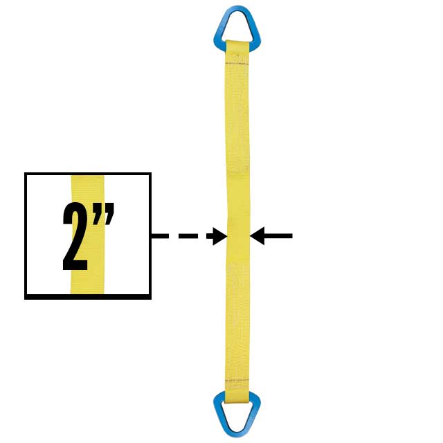 Nylon Lifting Sling Triangle 2 inch x 4 foot 1ply image 2 of 2