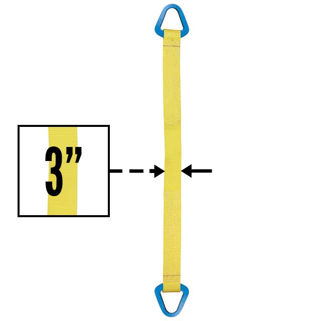 Nylon Lifting Sling Triangle 3 inch x 4 foot 2ply image 2 of 2