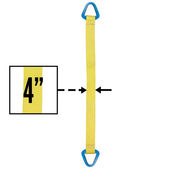 Nylon Lifting Sling Triangle 4 inch x 3 foot 2ply image 2 of 2