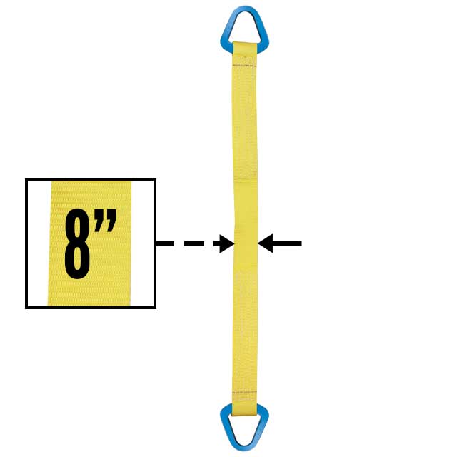 Nylon Lifting Sling Triangle 8 inch x 3 foot 1ply image 2 of 2