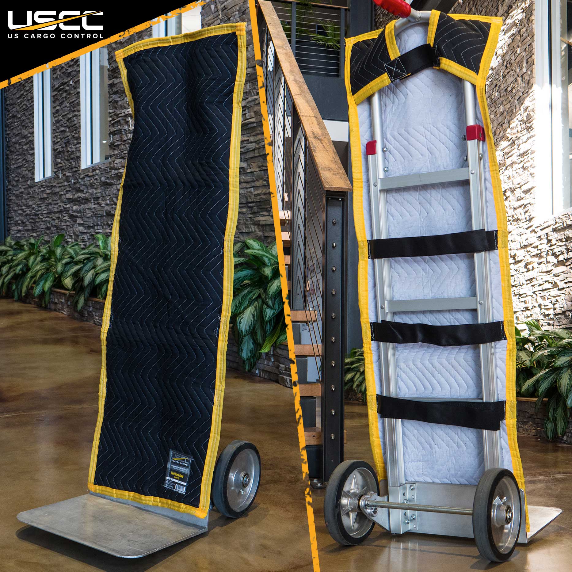 Padded Hand Truck Cover: Square Top