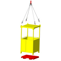 M&W 500 lb. Personnel Lifting Basket with Test Weight & Suspension Bridle