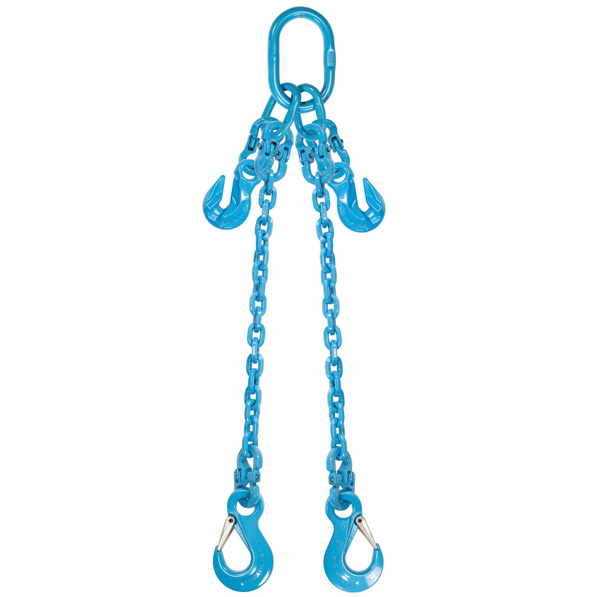 3/8" x 5' - Pewag  Adjustable 2 Leg Chain Sling w/ Sling Hooks - Grade 120