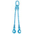 12 inch x 6 foot Pewag 2 Leg Chain Sling w SelfLocking Hooks Grade 120