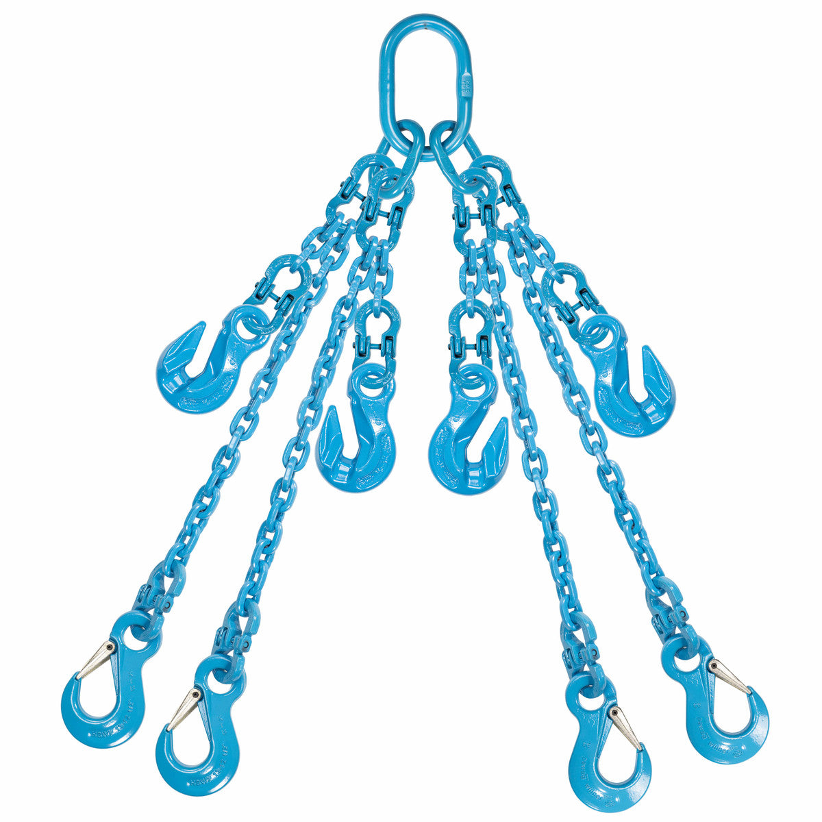 1/2" x 5' - Pewag  Adjustable 4 Leg Chain Sling w/ Sling Hooks - Grade 120